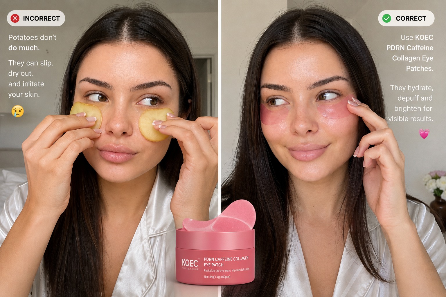 EyeRevive™ Collagen Peptide Hydrogel Eye Patches